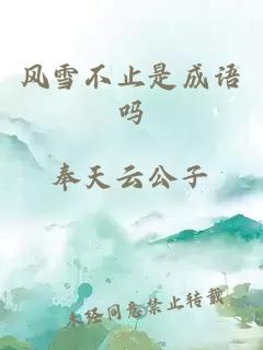 風(fēng)雪不止是成語(yǔ)嗎