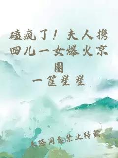 磕瘋了！夫人攜四兒一女爆火京圈