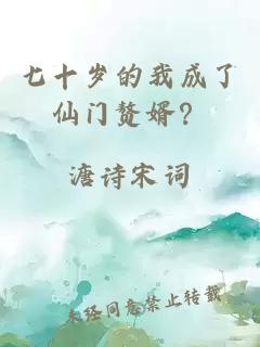 七十歲的我成了仙門贅婿？
