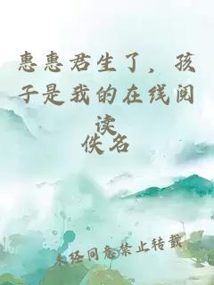 惠惠君生了，孩子是我的在線閱讀