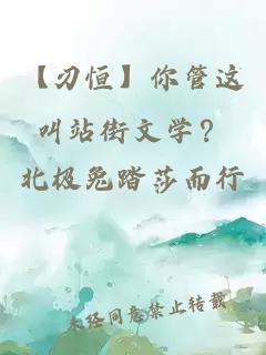 【刃恒】你管這叫站街文學(xué)？